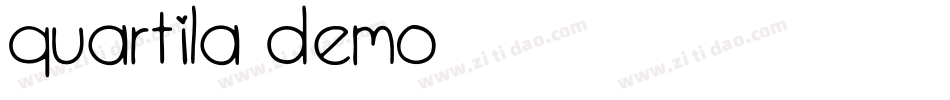 quartila demo字体转换